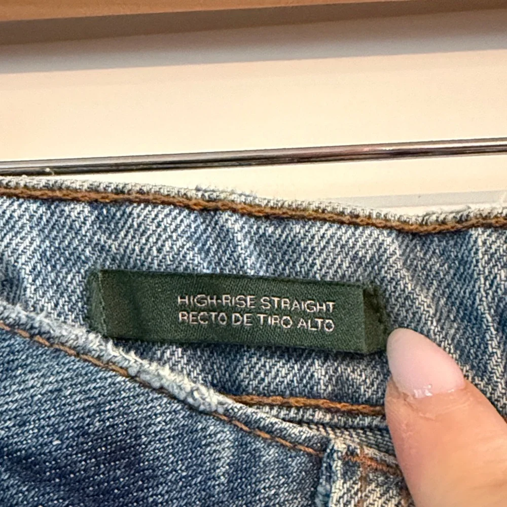 Wild fable High Rise Straight Blue Denim Jeans 10 - Picture 5 of 5